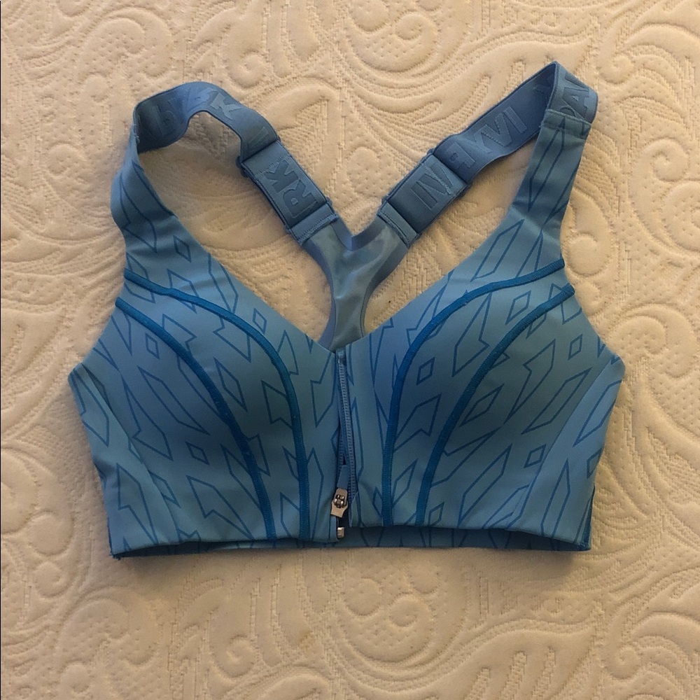 IVY PARK Blue Patterned Sports Bra